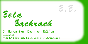 bela bachrach business card